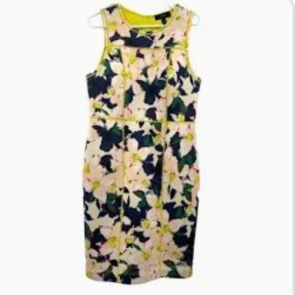 J. Crew Floral Cove Scuba Dress - Worn Once - Size 6 - Picture 4 of 4